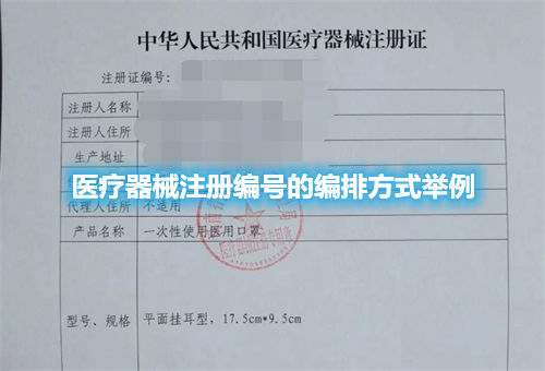醫(yī)療器械注冊(cè)編號(hào)的編排方式舉例